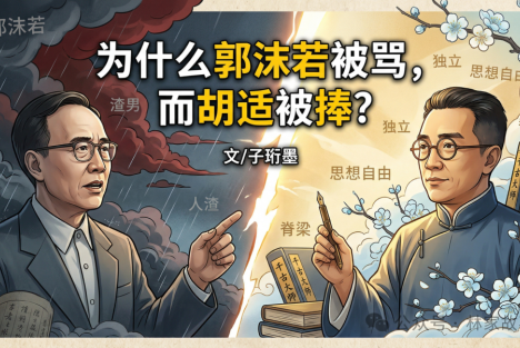 某些人为什么要骂郭沫若，而去捧胡适？